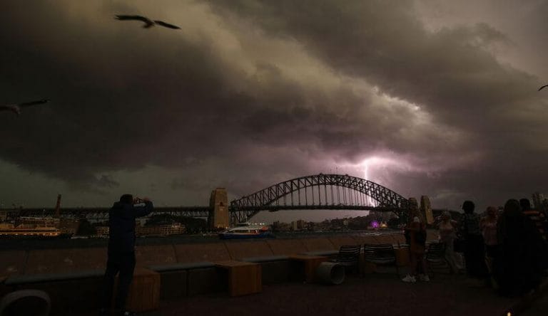 NSW hit by 300,000 lightning strikes in severe storm