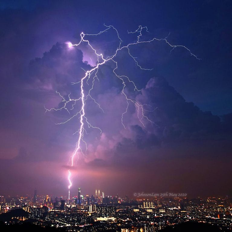 Lightning Strikes KL Tower Yet Again