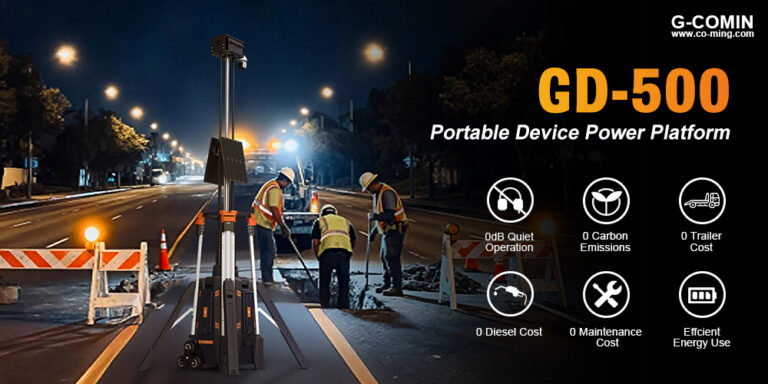 Powering Construction Site Monitoring Off-Grid: The G-COMIN GD-500 Portable Power Platform