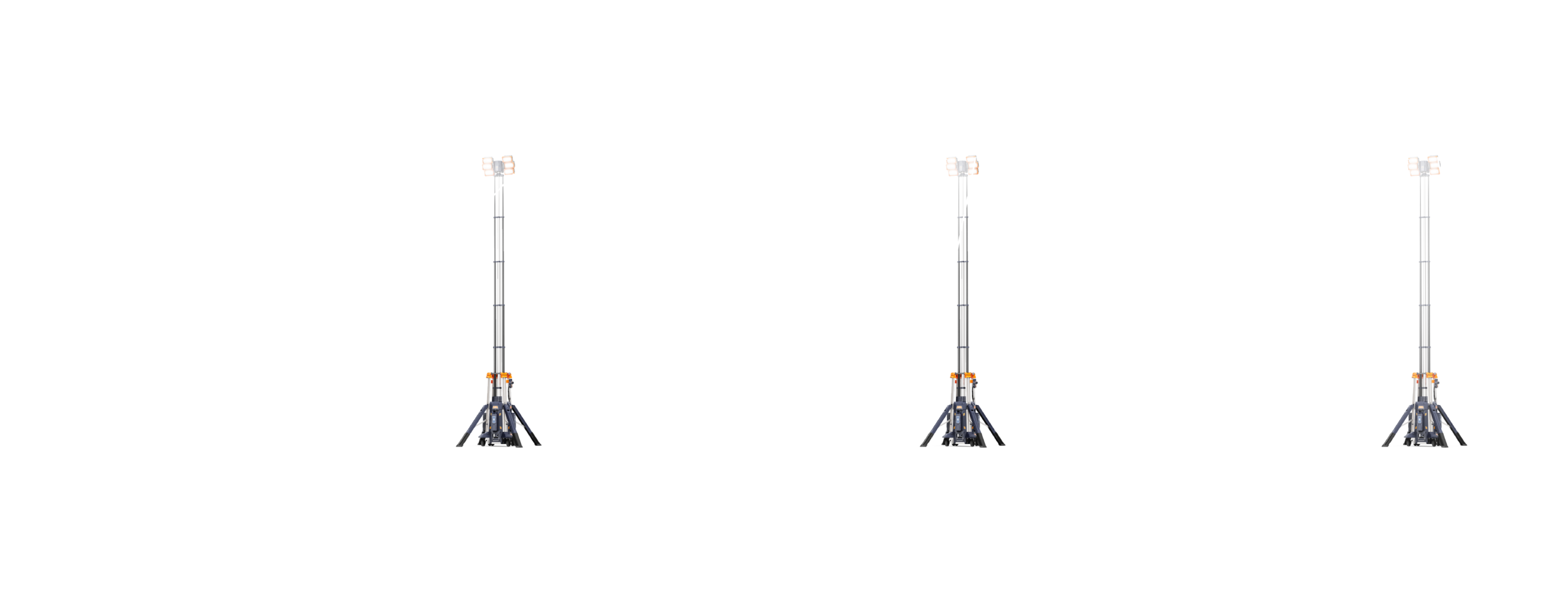 Distance, midrange and close-range beam modes